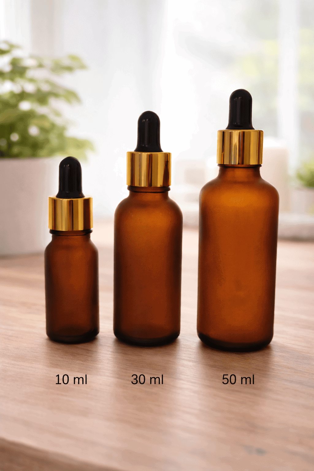 Flacon en verre pipette Marron Flacon en verre pipette Marron