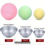 Bombes de bain Lot de 6 moules ronds